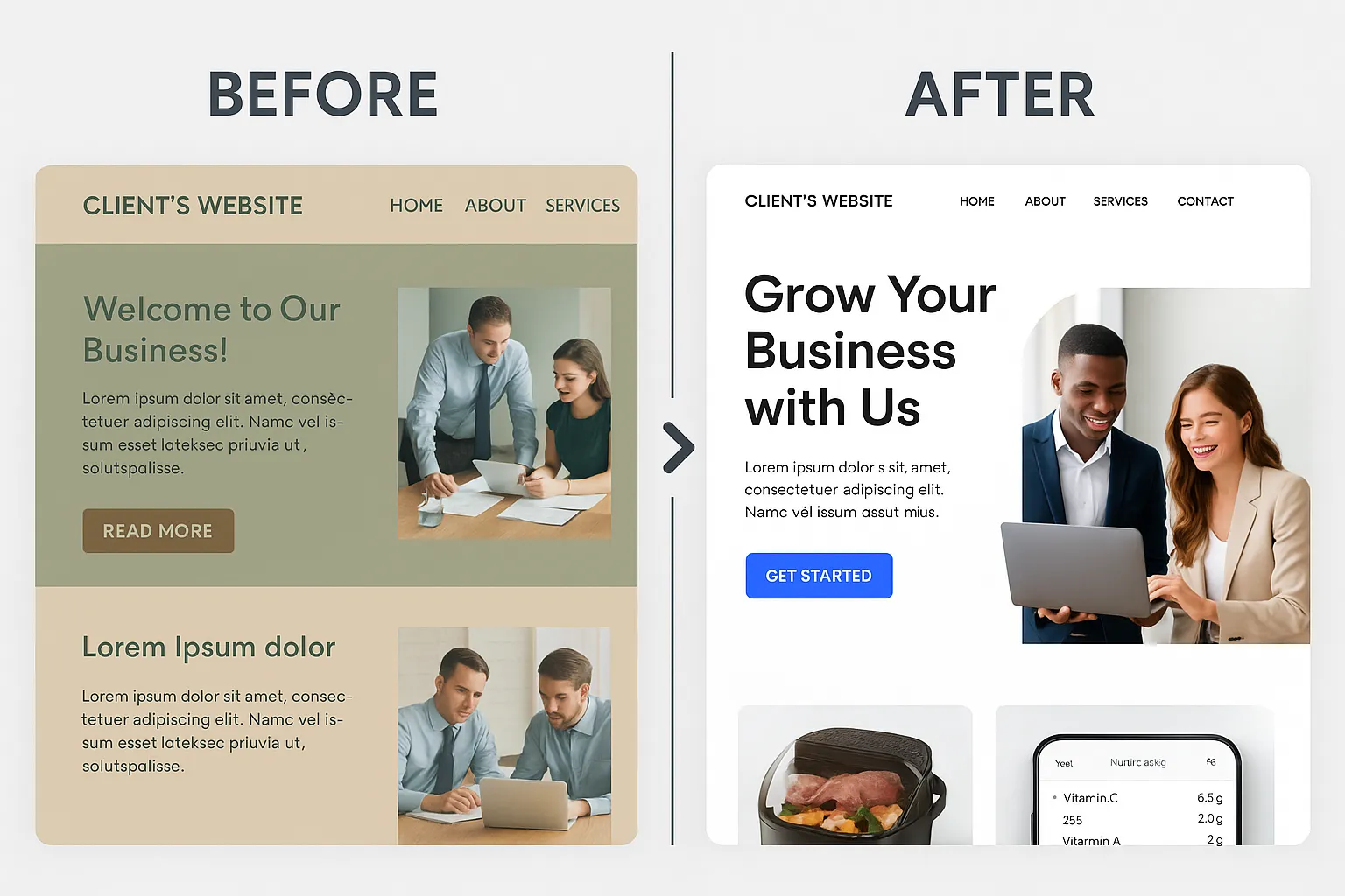 marketing agency website