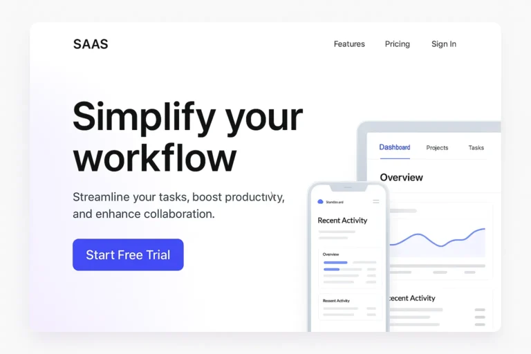 saas home page