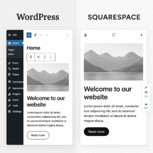 wordpress vs squarespace