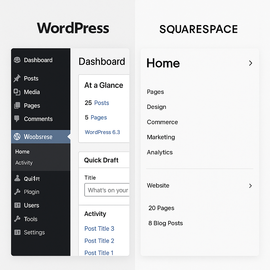 WordPress vs Squarespace: Which Is Better for Your Website in 2025?