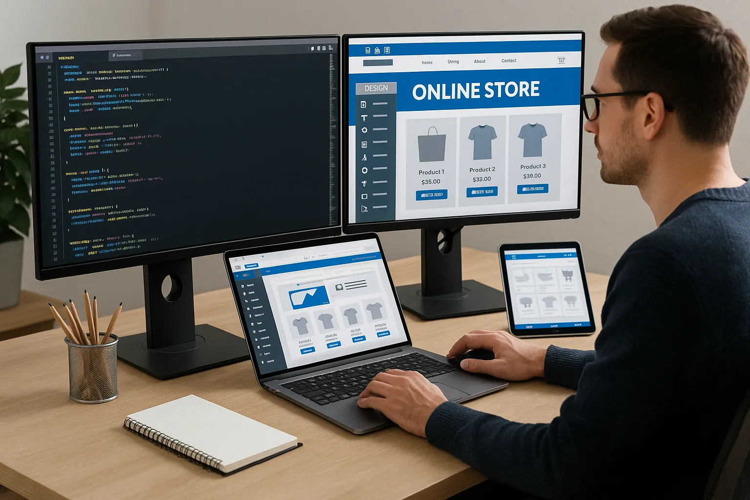 custom ecommerce website development