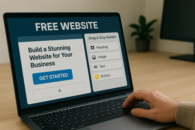 free website landing page